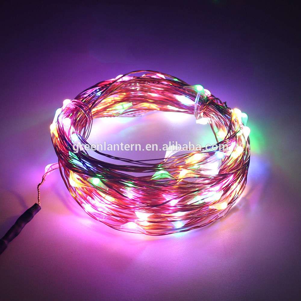 Remote controlled Copper Wire Led Holiday Twinkle Lights, Christmas Led Copper Wire String Lights