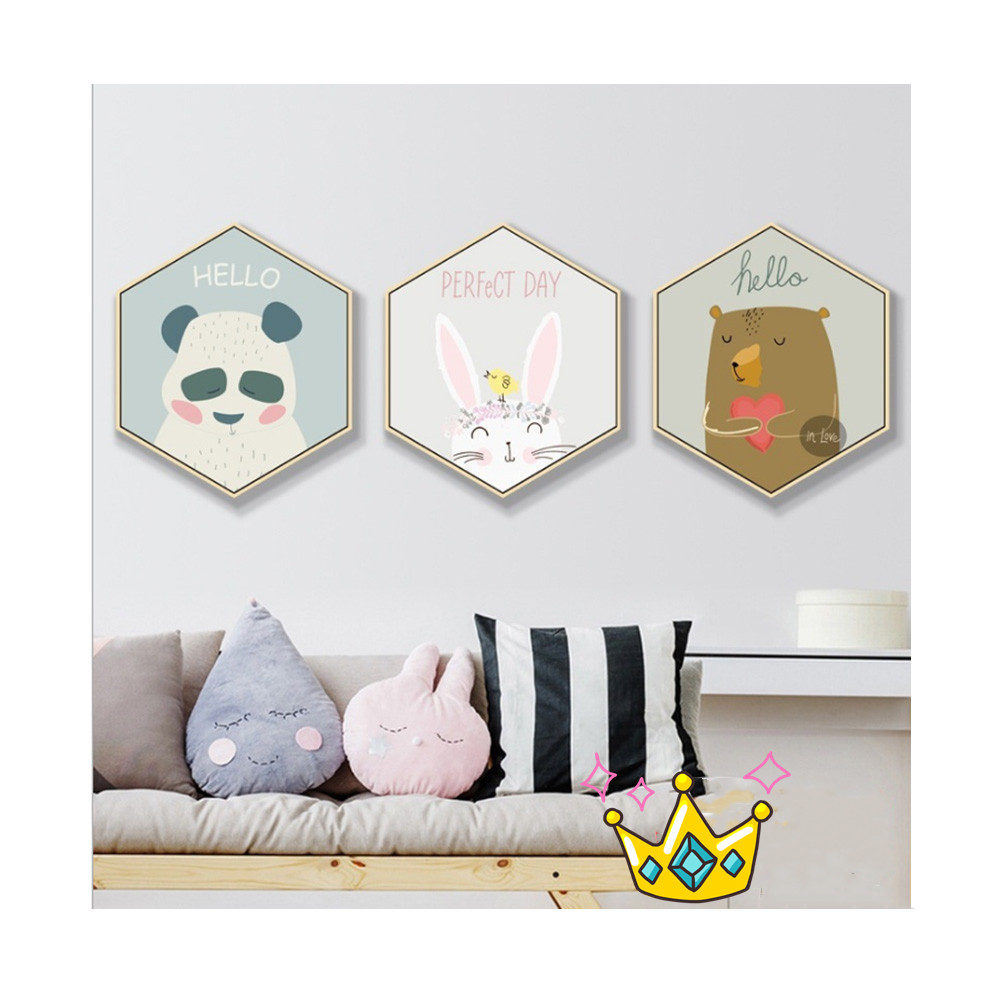 INS style delicate wooden decorative painting photo frame for canvas frame to living room decorative frame wall canvas painting