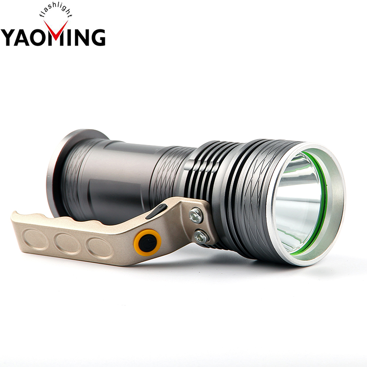 Waterproof XPE LED Handle Portable Aluminum 2*18650 Battery Rechargeable Flashlight Led Torch Light