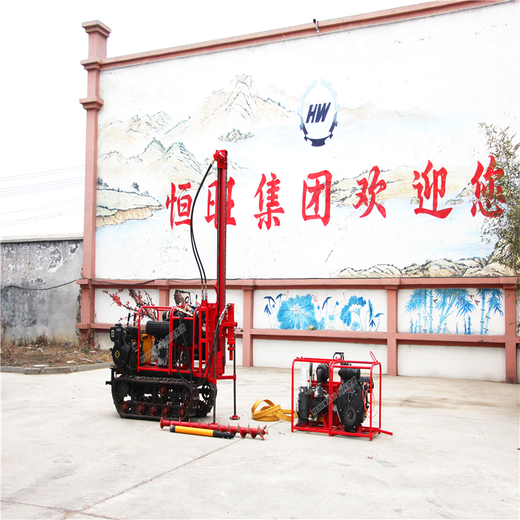 HengWang Group Portable Small Crawler Type Pneumatic drill rig mountain rock drill