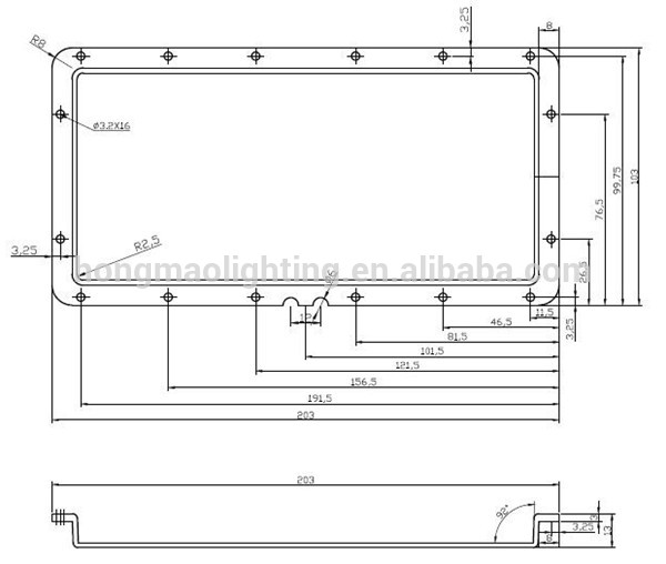 2017 high power led street light lens cover with pc material transparent color