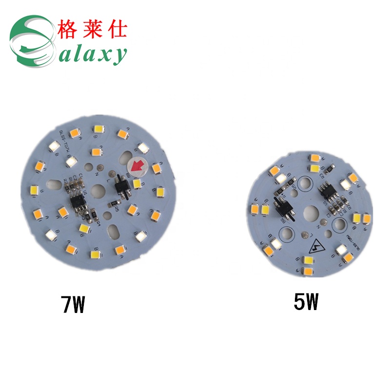 Unique design recessed SMD three color dimmable led downlight 5w 7w hotel household kitchen led light downlight