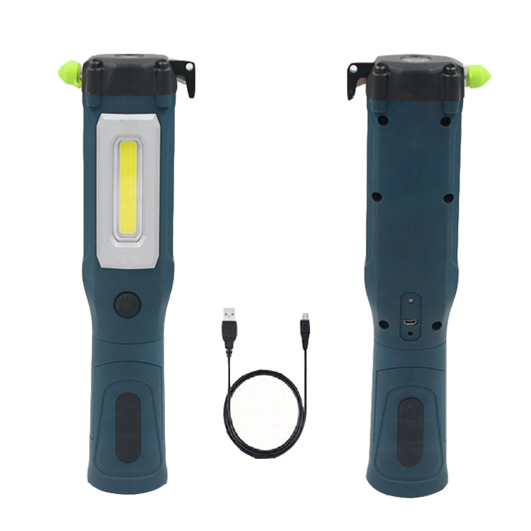 Cordless Inspection Working Lamp Torch With Tools Rechargeable USB COB LED Work Light