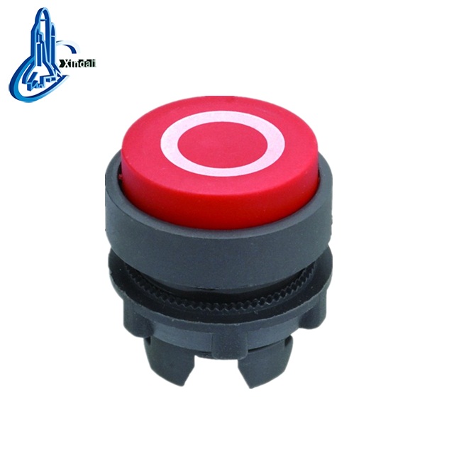 good quality red convex electrical part of push button switch head/button part head plastic parts LAY4-EL432