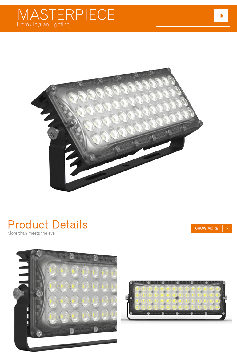 aluminum material outdoor security lighting IP65 led flood light 50w