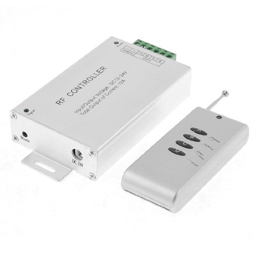 3 channels Wireless Controller with 4-key RF Remote for 5050 RGB LED Strip Light 12V