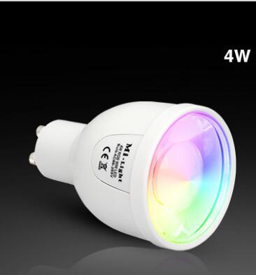 spotlight 5w RGBW 5w with Wifi IOS control Milight Fut018 5w Gu10
