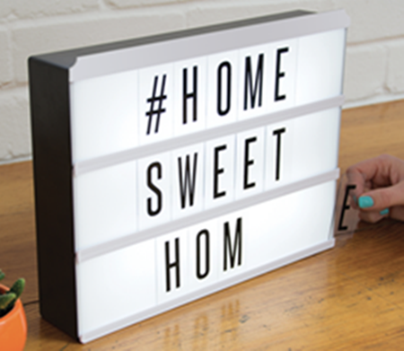 Good quality indoor letters menu light box home decoration film light box