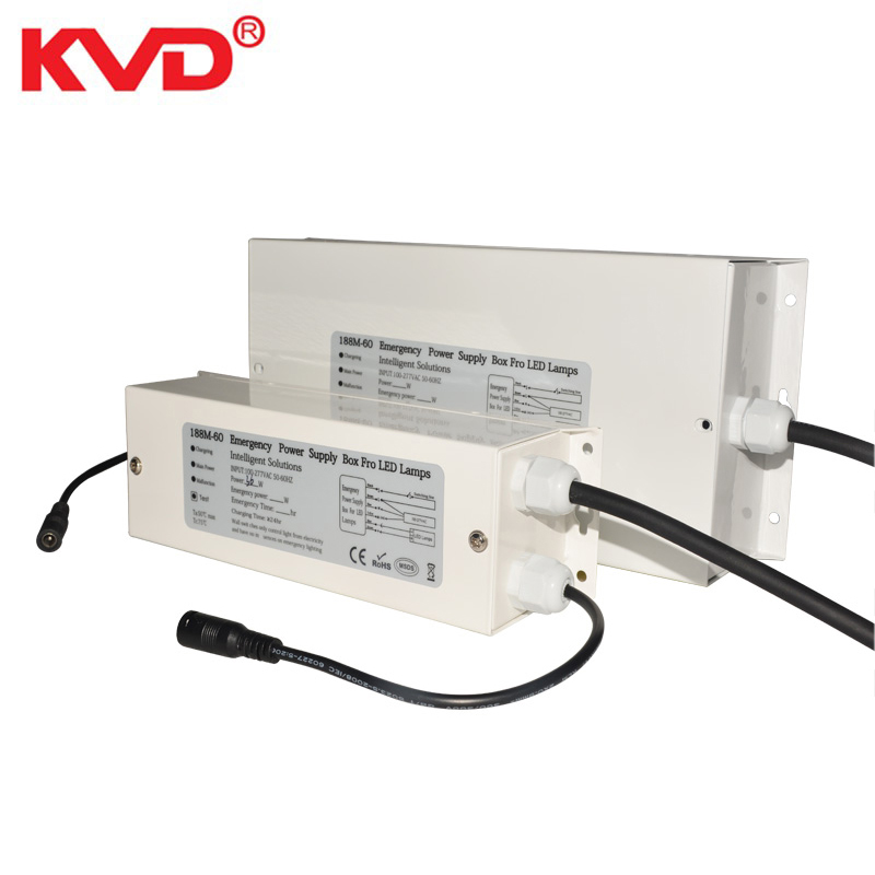 KVD integrated emergency power kit for Mounted LED emergency ceiling light 20w-200w any lighting fixture