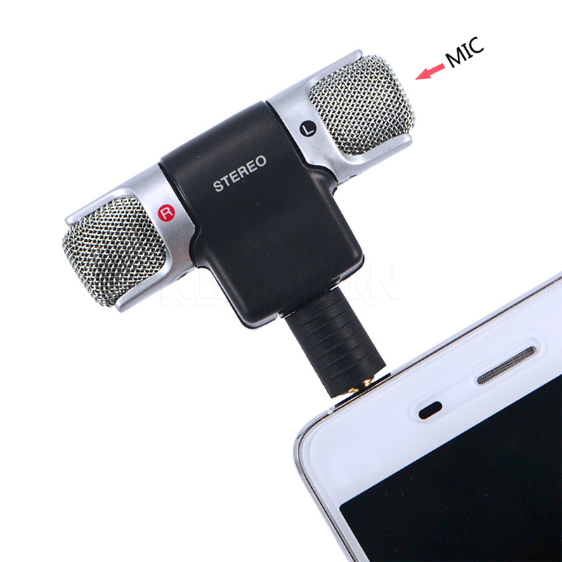 New Style Mini Stereo Microphone Digital Mic 3.5mm Interface Mini For PC Laptop Notebook Mobile Phone