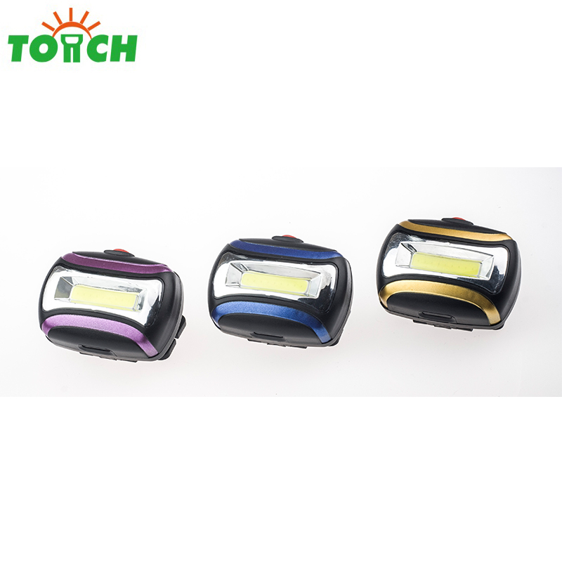 China supplier hot sale COB led headlamp AAA dry battery operated