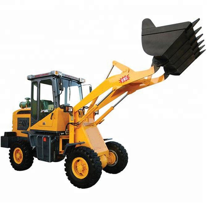 4*4 mini compact tractor with loader and backhoe