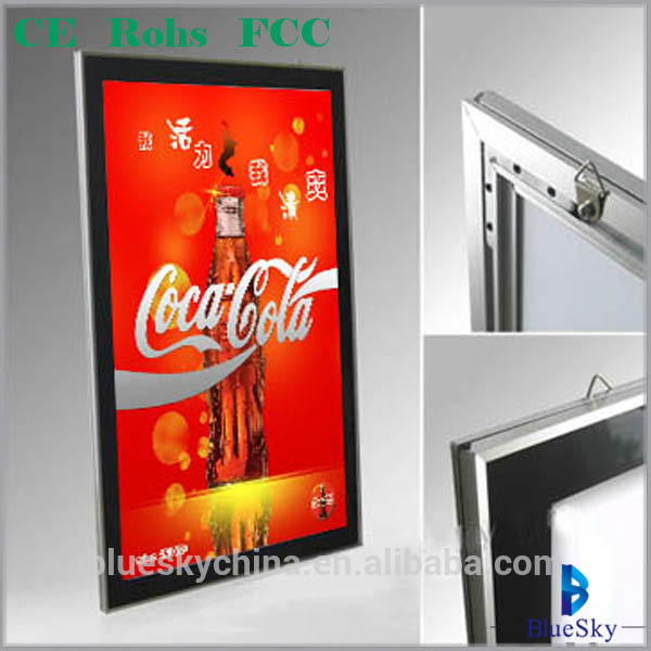 2019 Hot sales Click snap frame led backlit beer picture frame light box for bar and shop