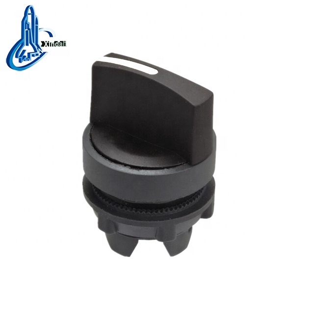 zhejiang factory 3position button switch handle with lock switch parts/selector switch button part head LAY4-ED2