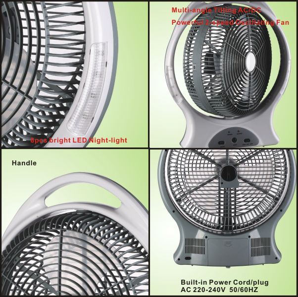 12v dc table fan with battery