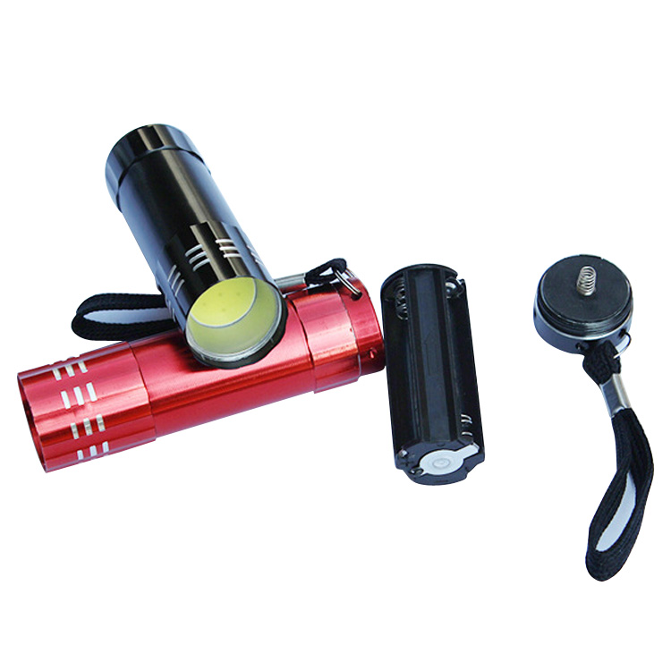 3W Aluminum LED Small Torch Mini COB LED Flashlight Use 3* AAA Battery