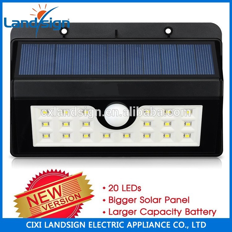 Outdoor Waterproof Wireless Security Solar Wall Lights XLTD-P5031 3 Intelligent Mode Solar Motion Sensor Wall Lights