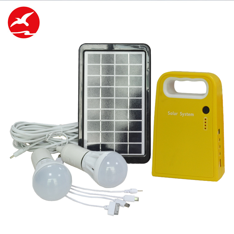 Low Cost 3w 9v Led Light Bulb And Mini Home Solar Power System For Home Lighting