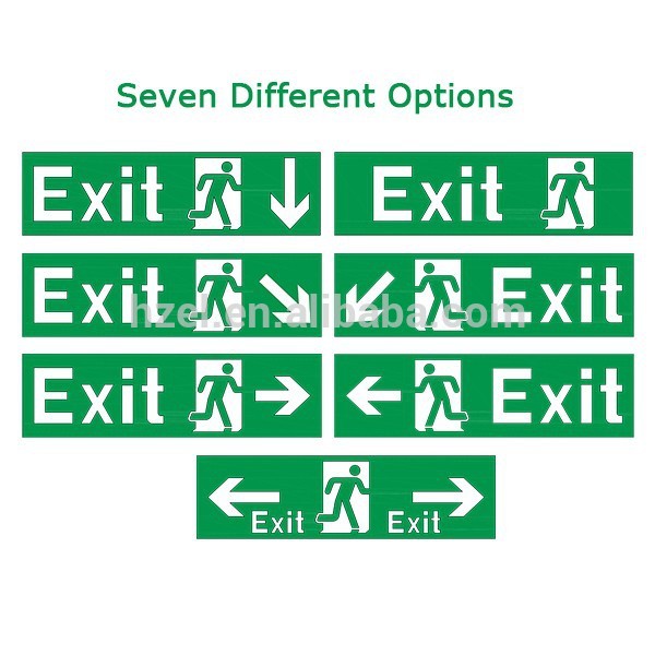 15pcs SMD 2835 LED Recahargeable Emergency Exit Sign For 3 Hours