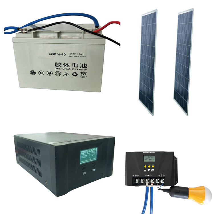 200W AC fan loading solar energy system for store power