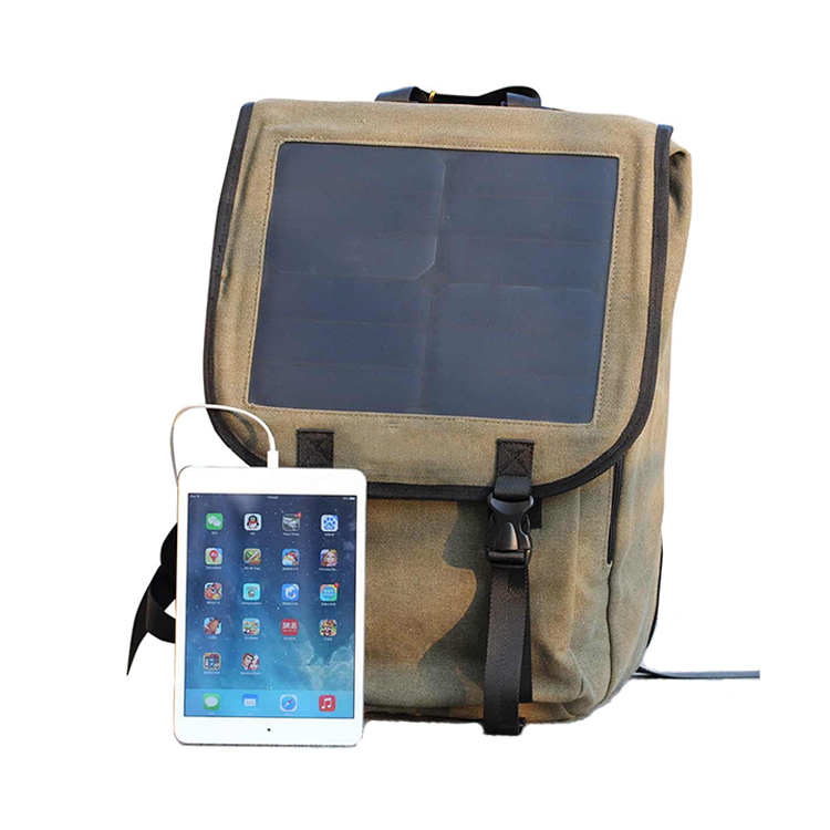 Euramerican Style Solar Power Backpack Bag