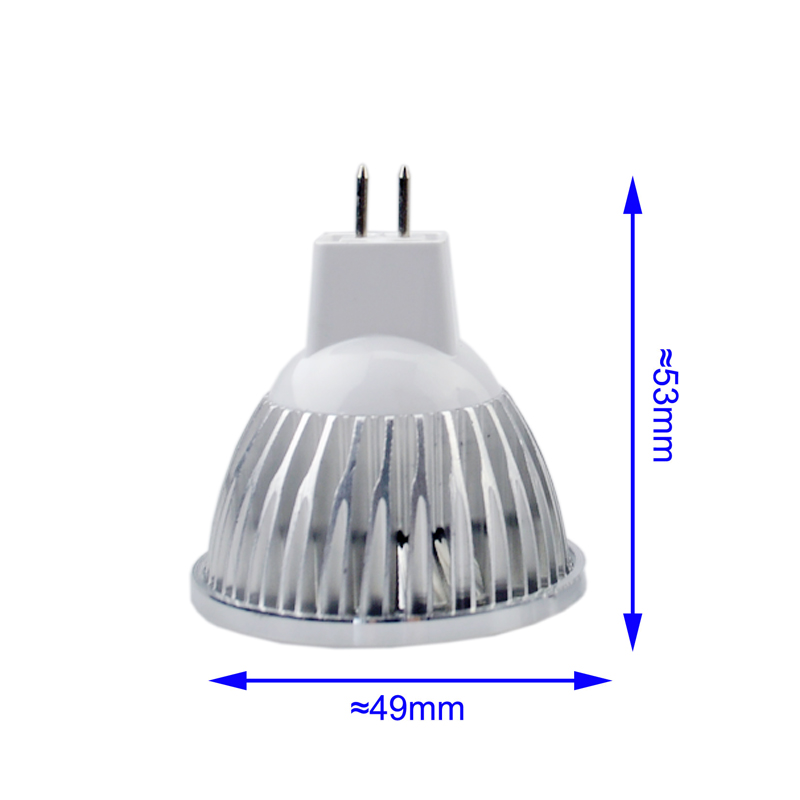 LED 3W AC DC 12V Bombillas 48led SMD2835 Lampada Warm White/White 110V dimmable MR16 led light