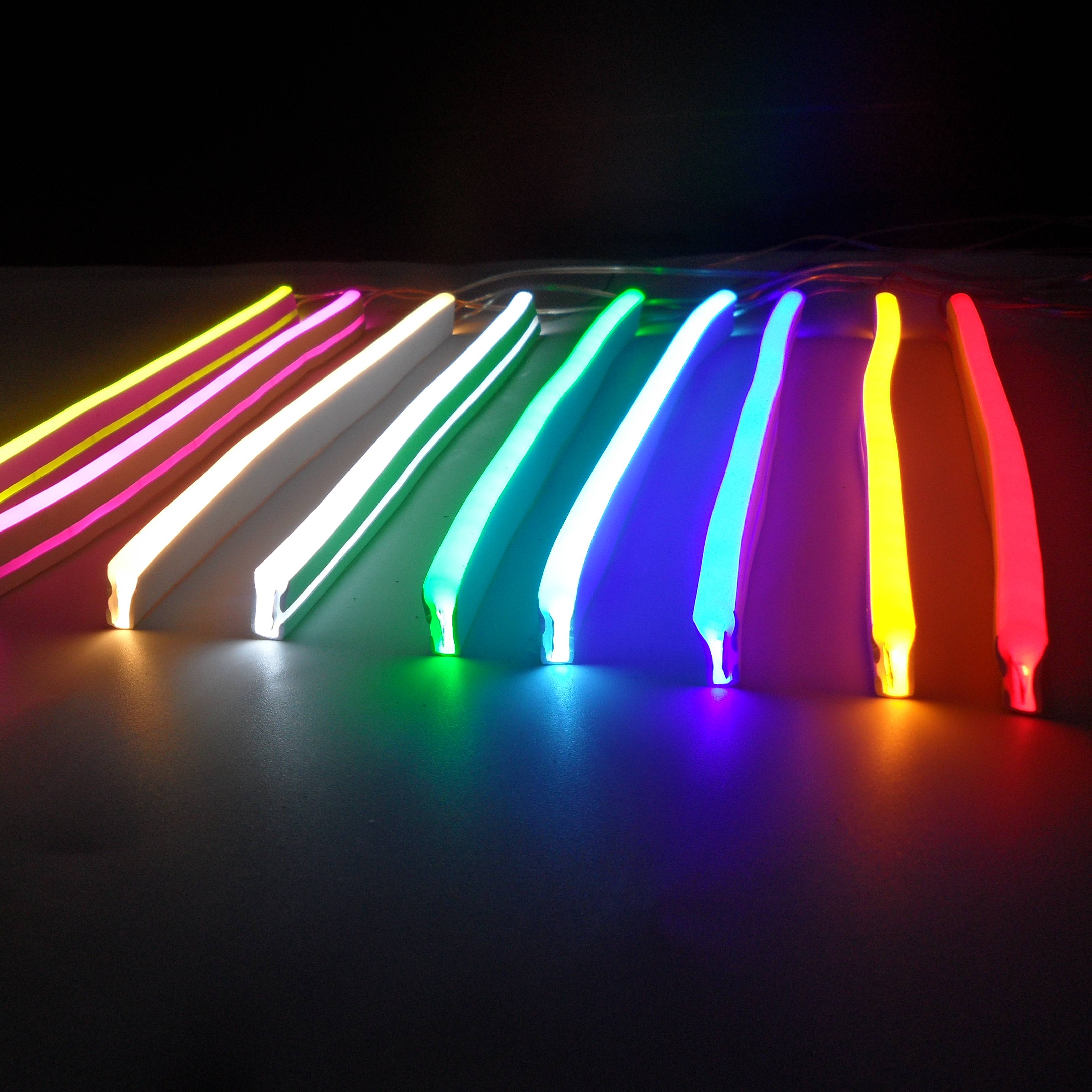 LED flexible plastic neon lights size 5mm *12mm silicone neon light