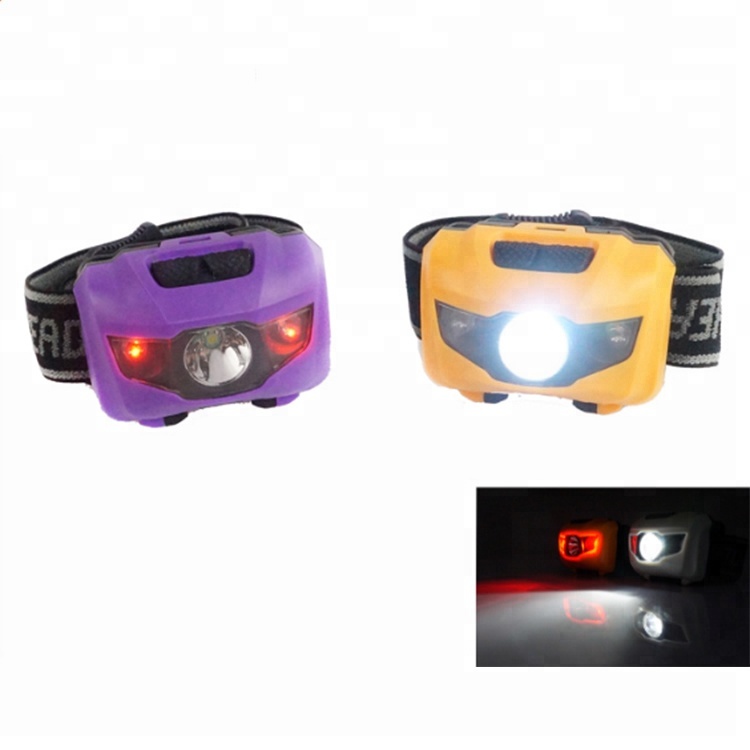 High Power Camping Headlamp Emergency Plastic AAA Battery Headlamp