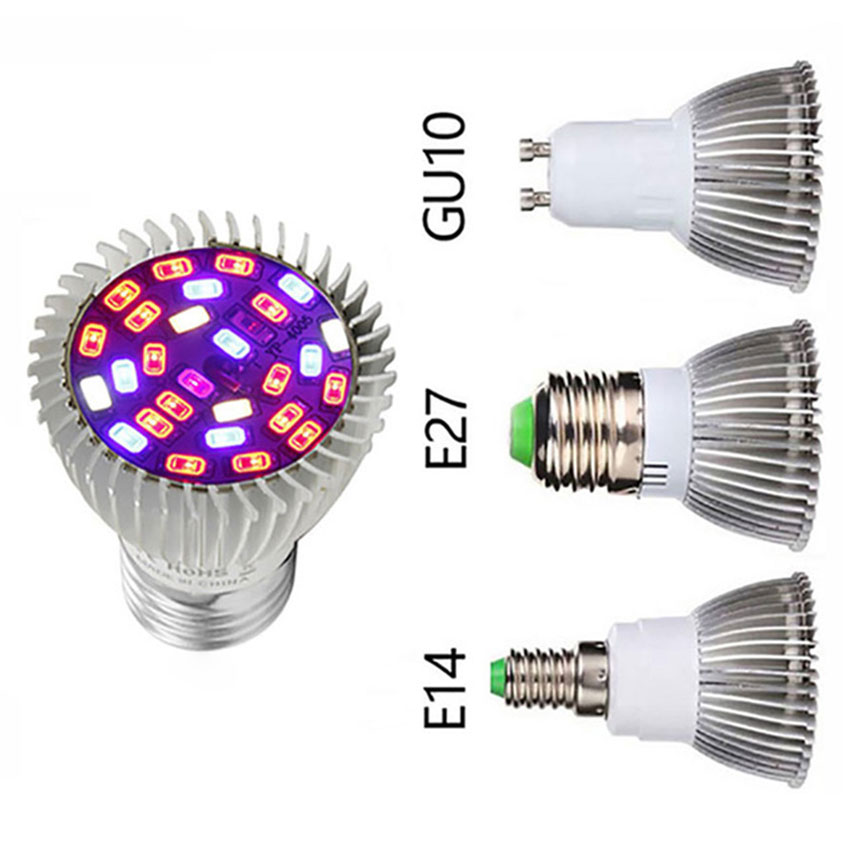 Full Spectrum LED Grow Lights 18W 28W E27 E14 Grow Lamp for Plants Vegetables Hydroponics System Grow Tent