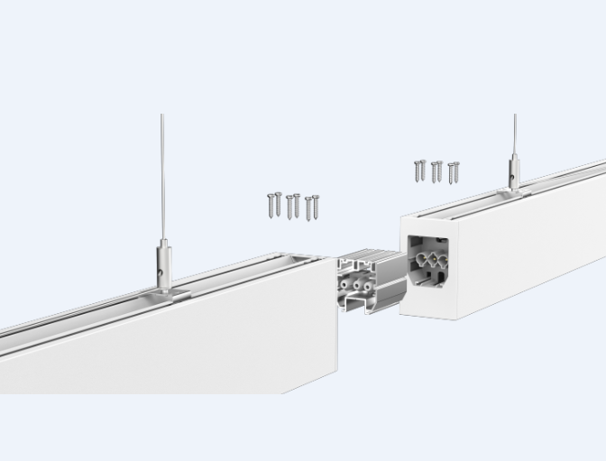 seamless connection 2ft 4ft LED linear light