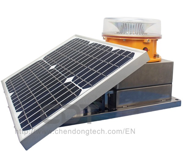 DC12v solar power solar panel ICAO medium intensity type B red flashing aviation obstruction light price