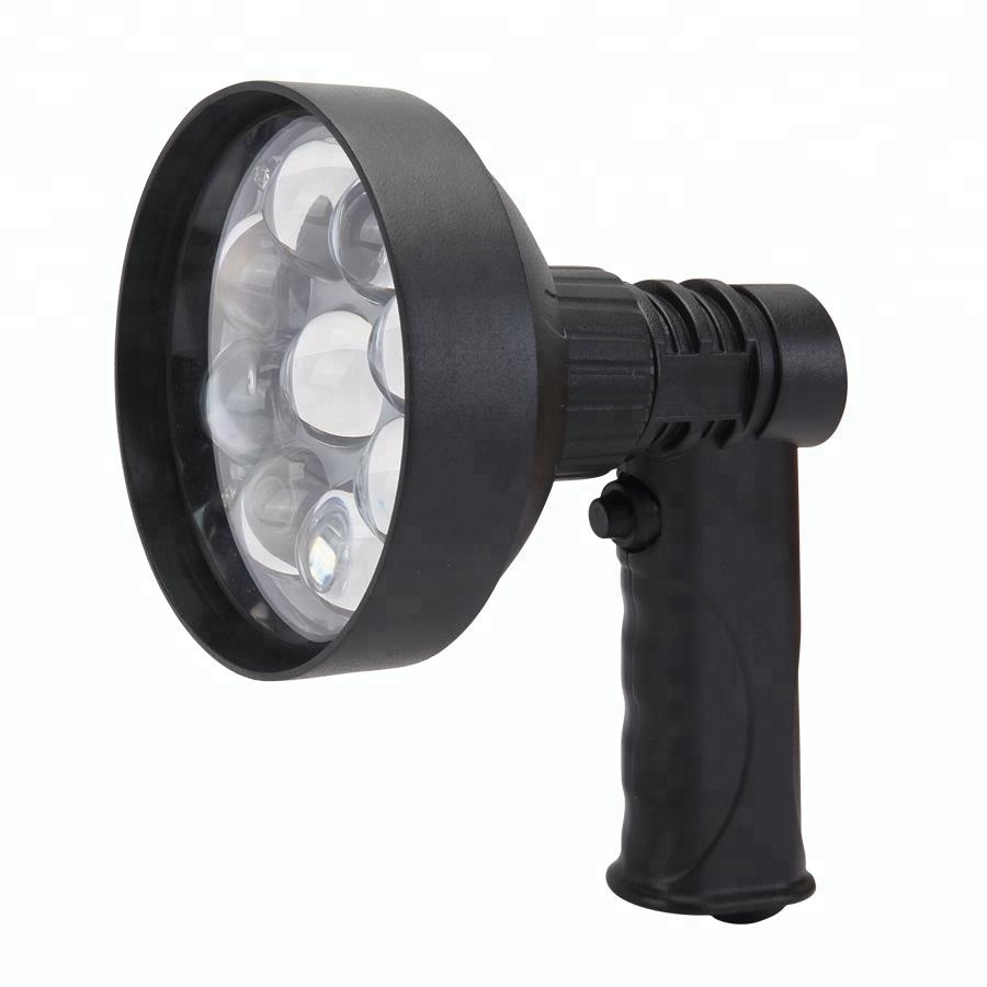 27w portable military Handheld search light, led hunting spotlight, rechargeable led light