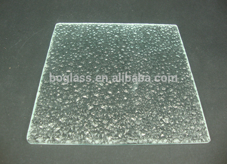 soda lime glass sheet with bubble on one side