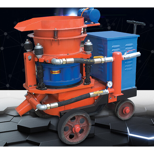 PZ-5 concrete shotcrete machine with shotcrete gun