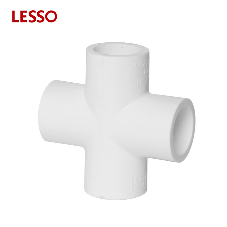 LESSO PVC Fittings Cross pvc pipe fittings cross