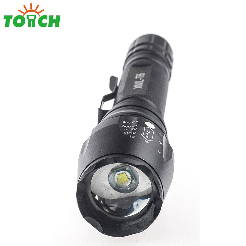 2000 lumens led flashlight zoomable waterproof tactical LED lamp linternas torch light flashlight
