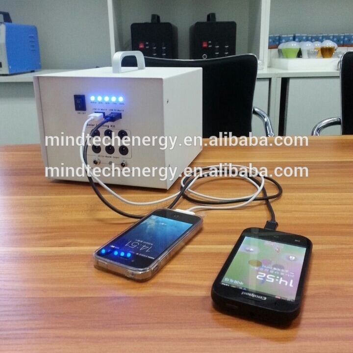 12V DC portable solar power station system for charging mobile