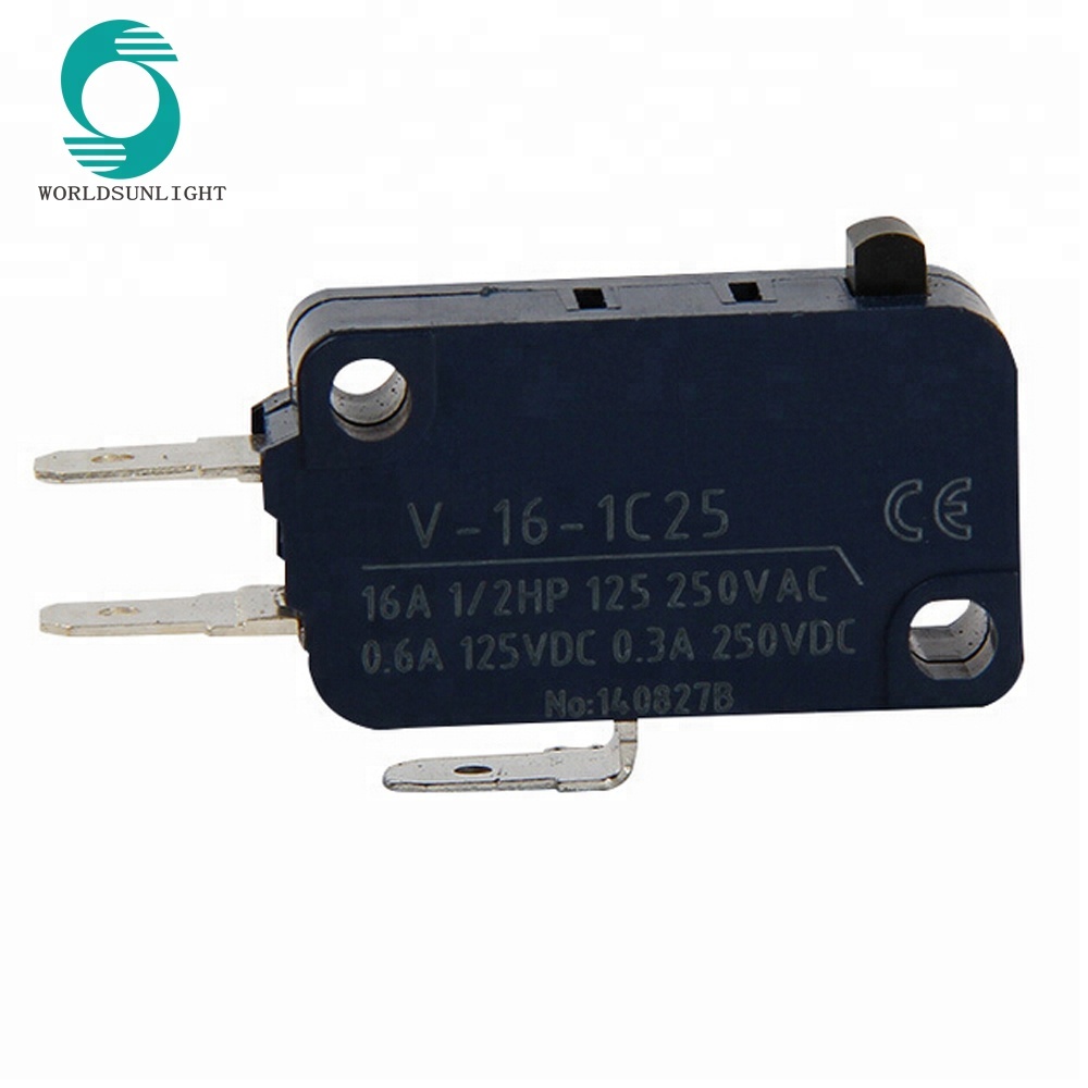 CCC CE approval V-16-1C25 250VAC 16A push button micro switch microswitch