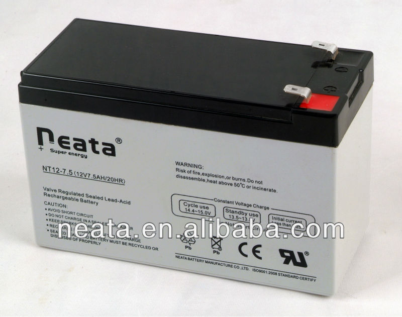 Neata China Batteries 12v 7.5ah ups solar battery