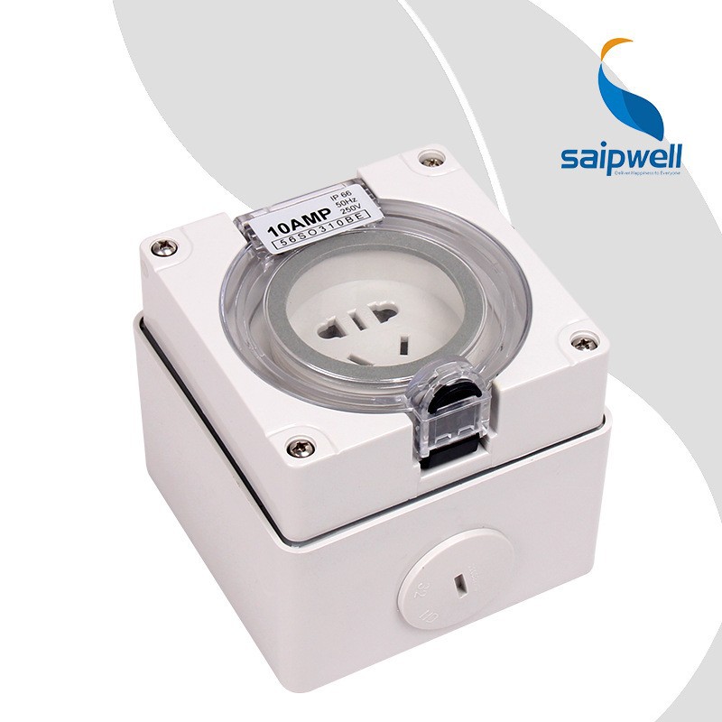 SAIPWELL/SAIP Industrial Electrical 10A Multifunction waterproof outdoor socket