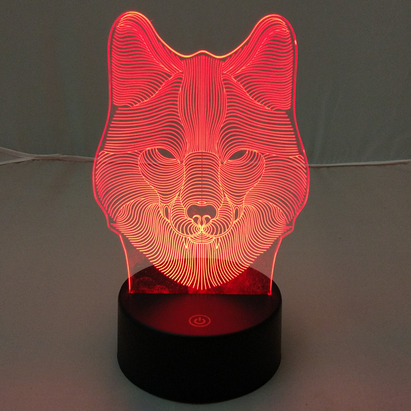 new arrival good 3D led night lamp with 7 different light