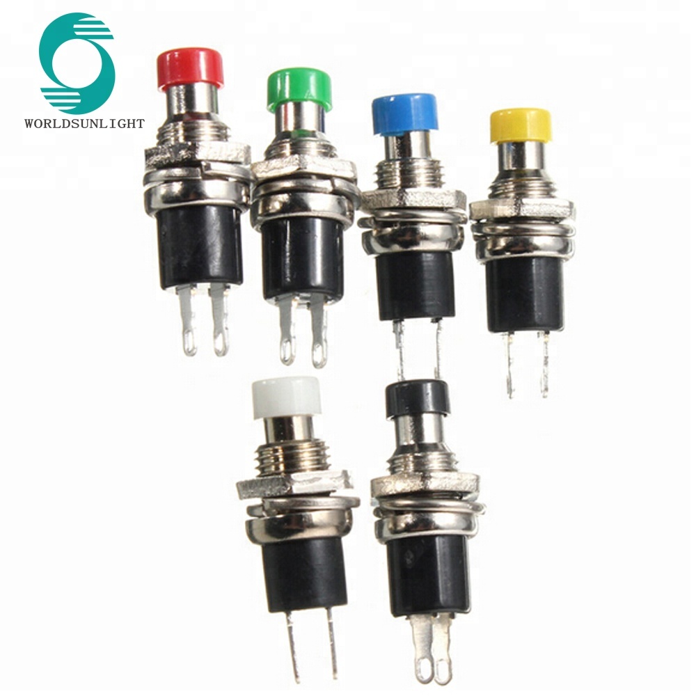 PBS-10B-2 PBS-10C-2 AC 3A 125V 1A 250V 2 PIN Momentary or Latching Push Button Switch