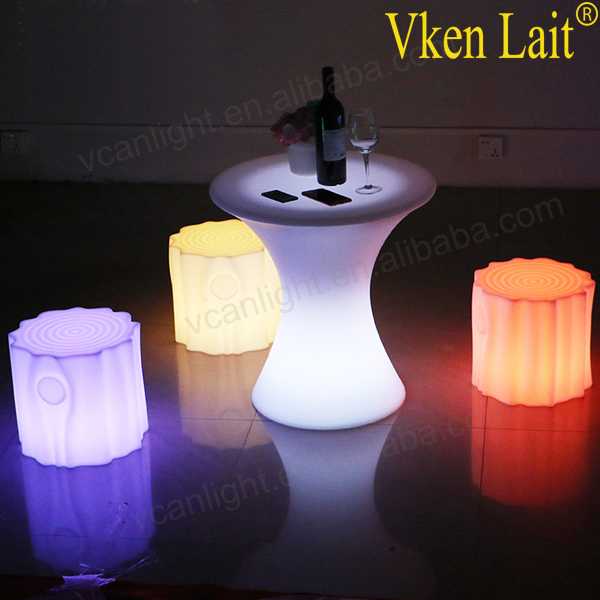 unique design colorful lighted ceramic garden stool for garden