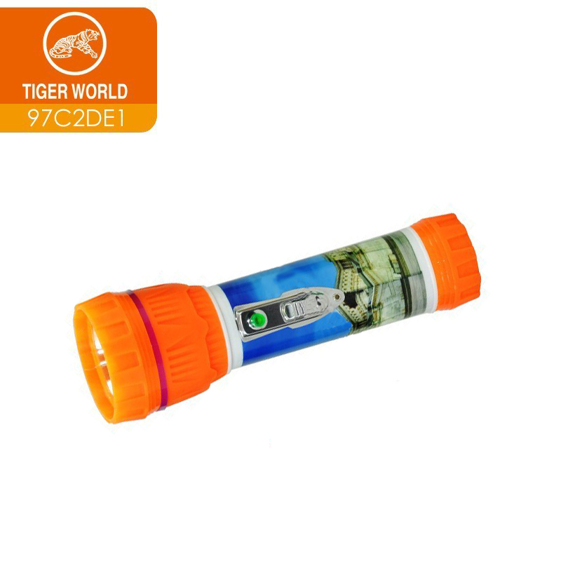 tiger world dry battery powerful led torch flashlight housing