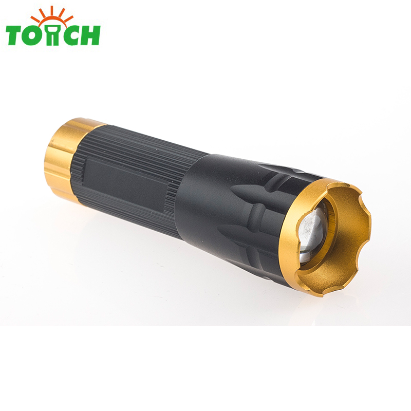 gift led mini torch zoomable led flashlight for promotion