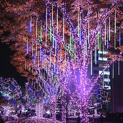 50cm 10 Tubes 540 LED Meteor Rain Lights, Drop/ Cascading lights for Wedding Tree ChristmaIcicle Snow Falling Raindrops