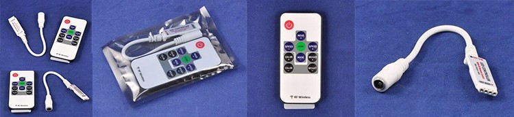 Mini RGB LED Controller with Dynamic Modes - RF Remote