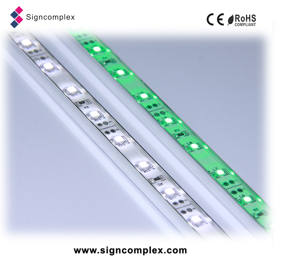 Shenzhen aluminum profile RGBWY 12v 3528 smd rigid led strip