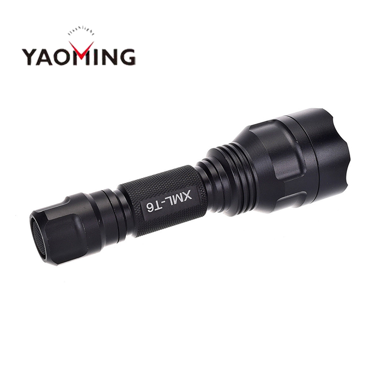 Dimmer Adjustable Zoomable Rechargeable T6 LED Light water resistant camp hike cycling torch Clip Tactical