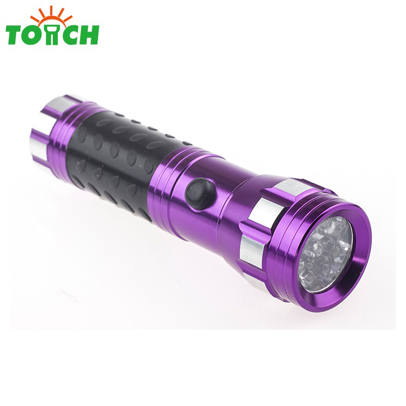 14 led flashlight uv mini OEM Laser logo torch light